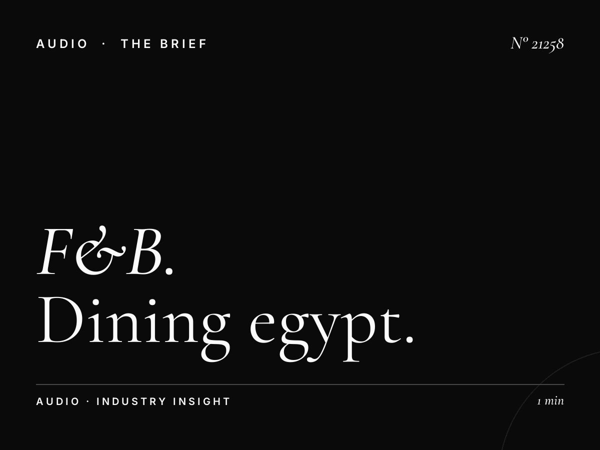 F&B Restaurants Nogoum FM 100.6: Dining Egypt Marketing