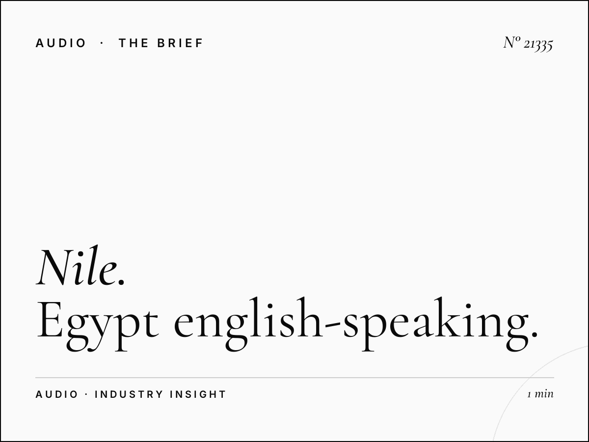 Nile FM 104.2 Audience: Egypt English-Speaking Demographics