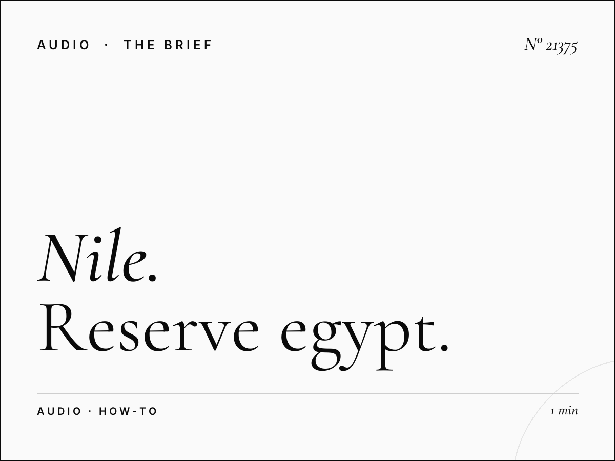 Nile FM 104.2 Booking: How to Reserve Egypt English Radio