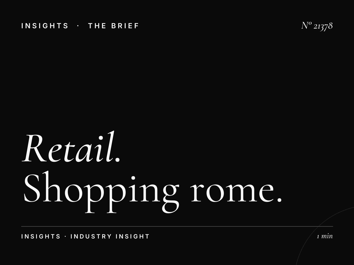 Retail Brands Via Tiburtina LED: Shopping Rome Advertising