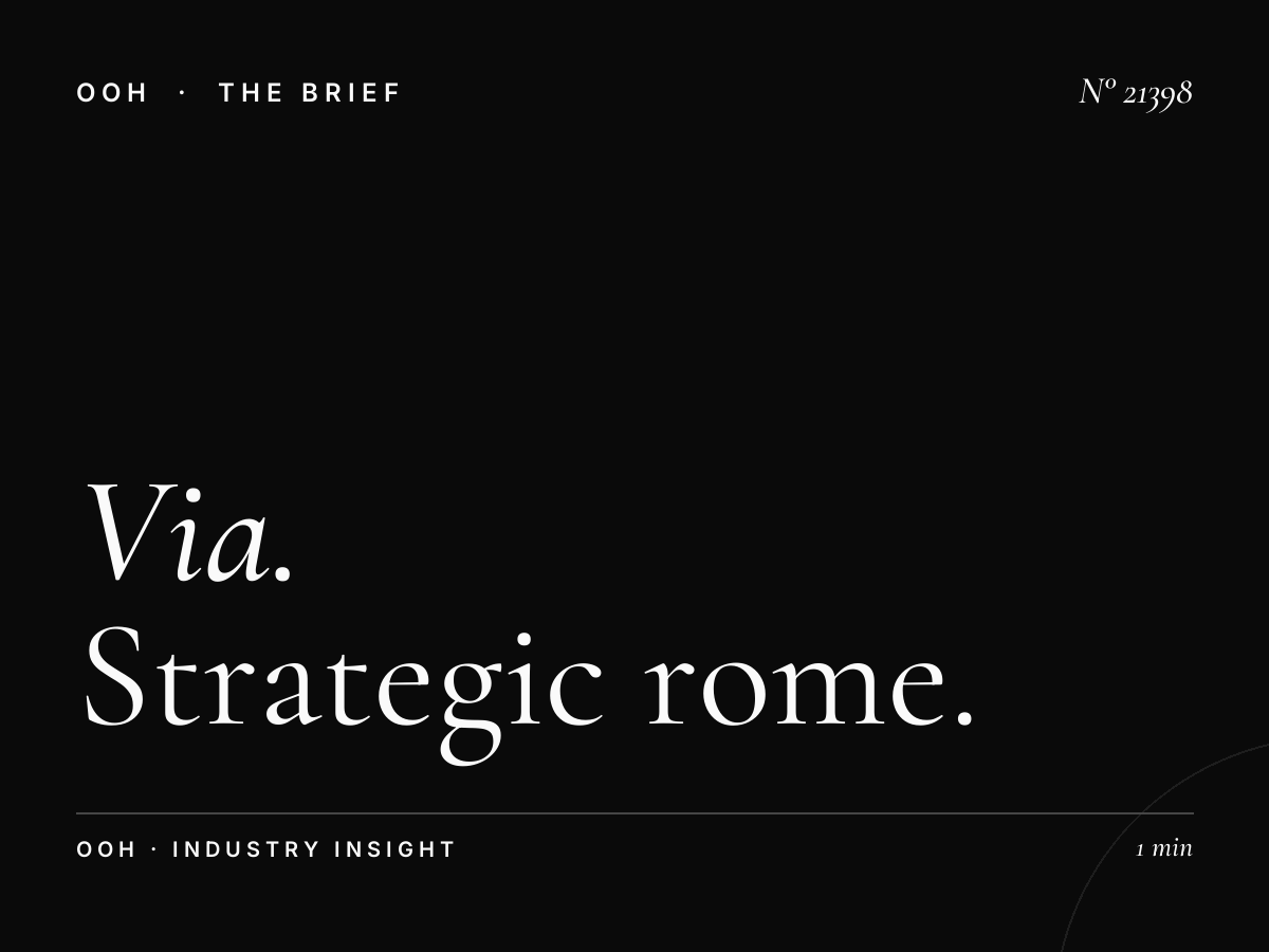 Via Tiburtina LED Wallbanner Location: Strategic Rome Position