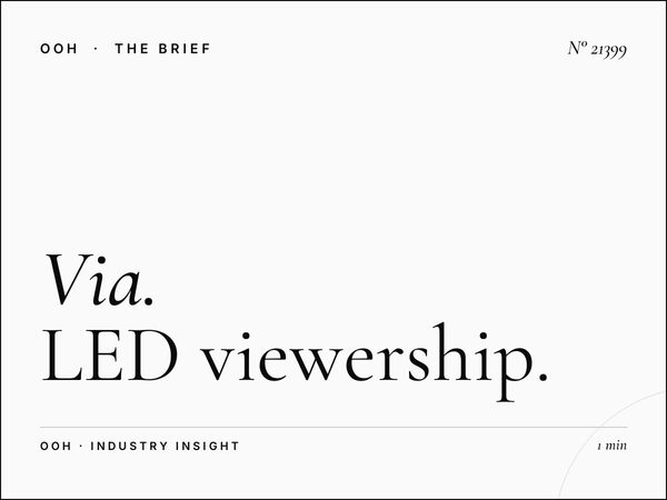 Via Tiburtina LED Wallbanner Traffic: LED Viewership