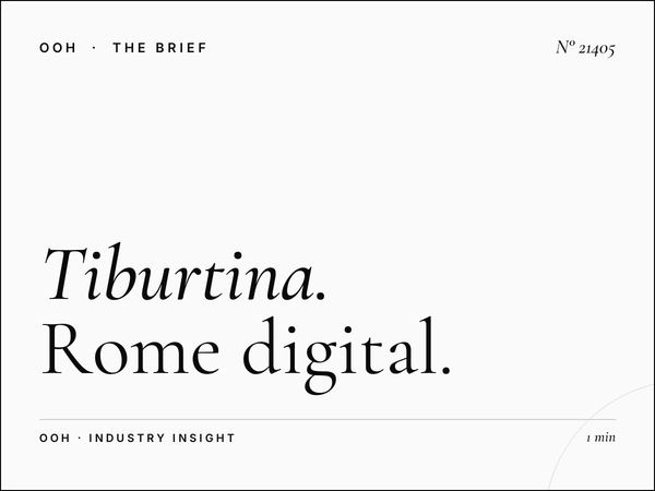 Tiburtina LED Wallbanner Italy: Rome Digital Wall Marketing