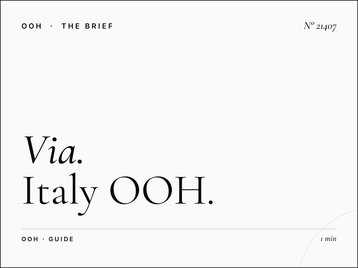 Via Tiburtina LED Wallbanner Rome: Complete Italy OOH Guide