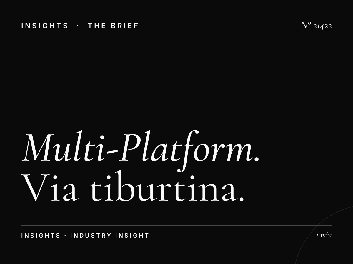 Multi-Platform Rome: Via Tiburtina LED Campaign