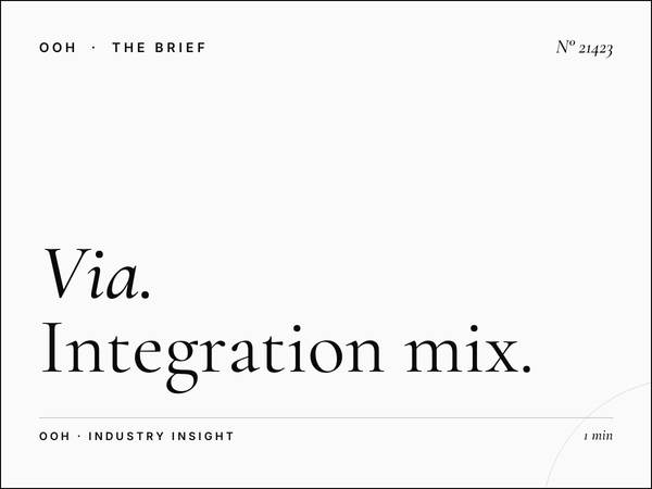 Via Tiburtina LED Wallbanner Marketing: Integration Mix