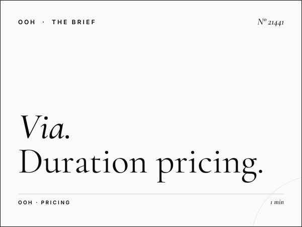 Via Tiburtina LED Wallbanner Monthly Rates: Duration Pricing