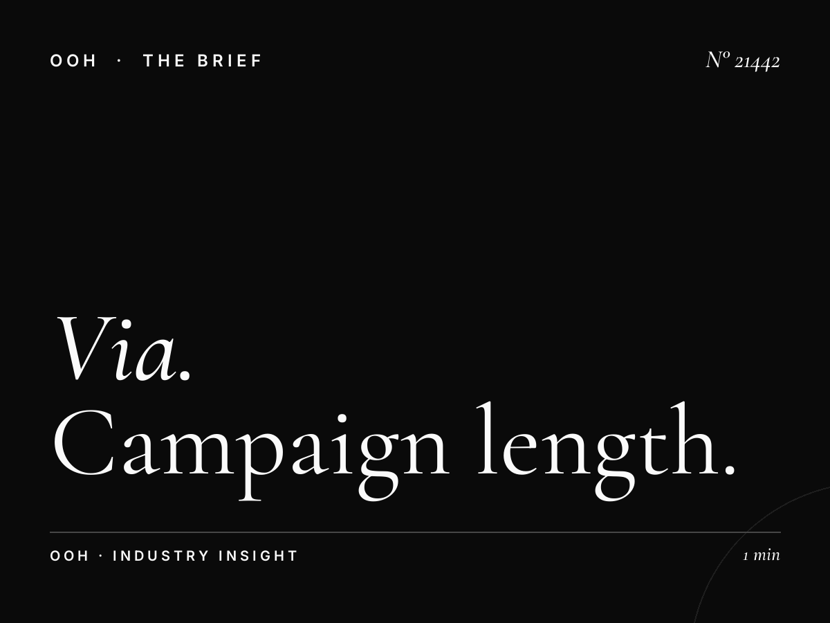Via Tiburtina LED Wallbanner Duration: Campaign Length