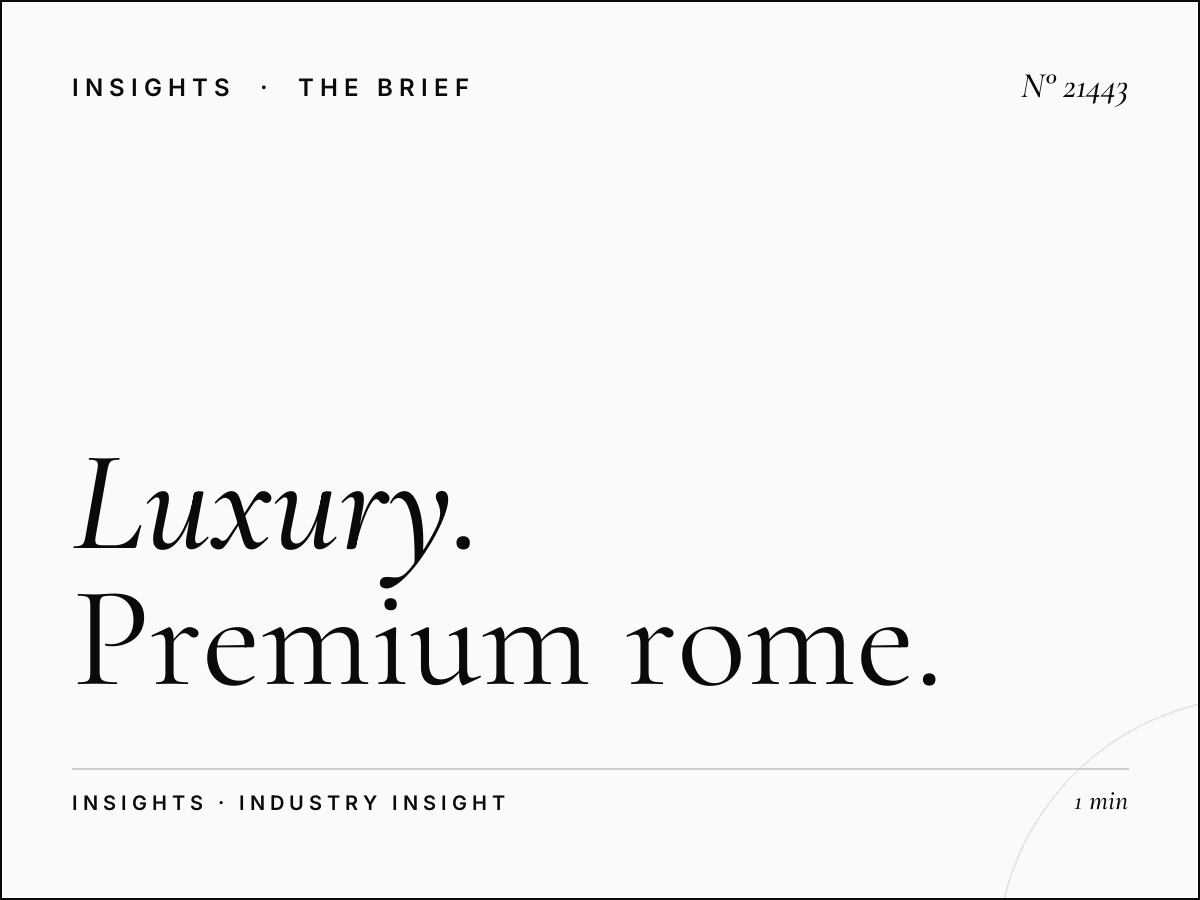 Luxury Brands Via Tiburtina LED: Premium Rome Marketing