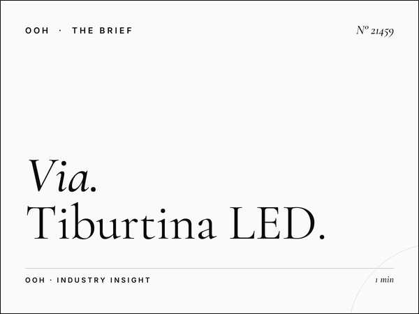 Via Tiburtina LED Wallbanner Competitive Market Share Analysis