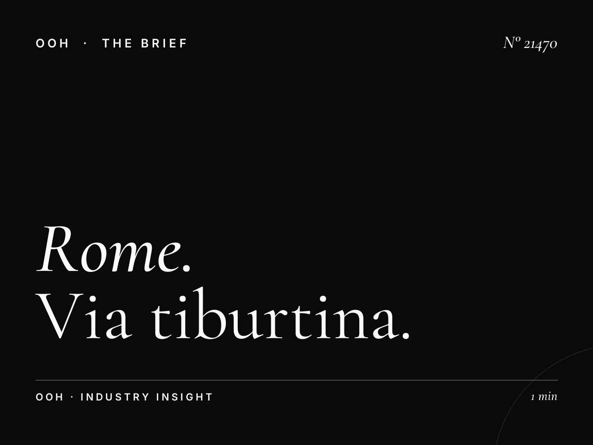 Rome LED Rotation: Via Tiburtina Wallbanner Timeshare