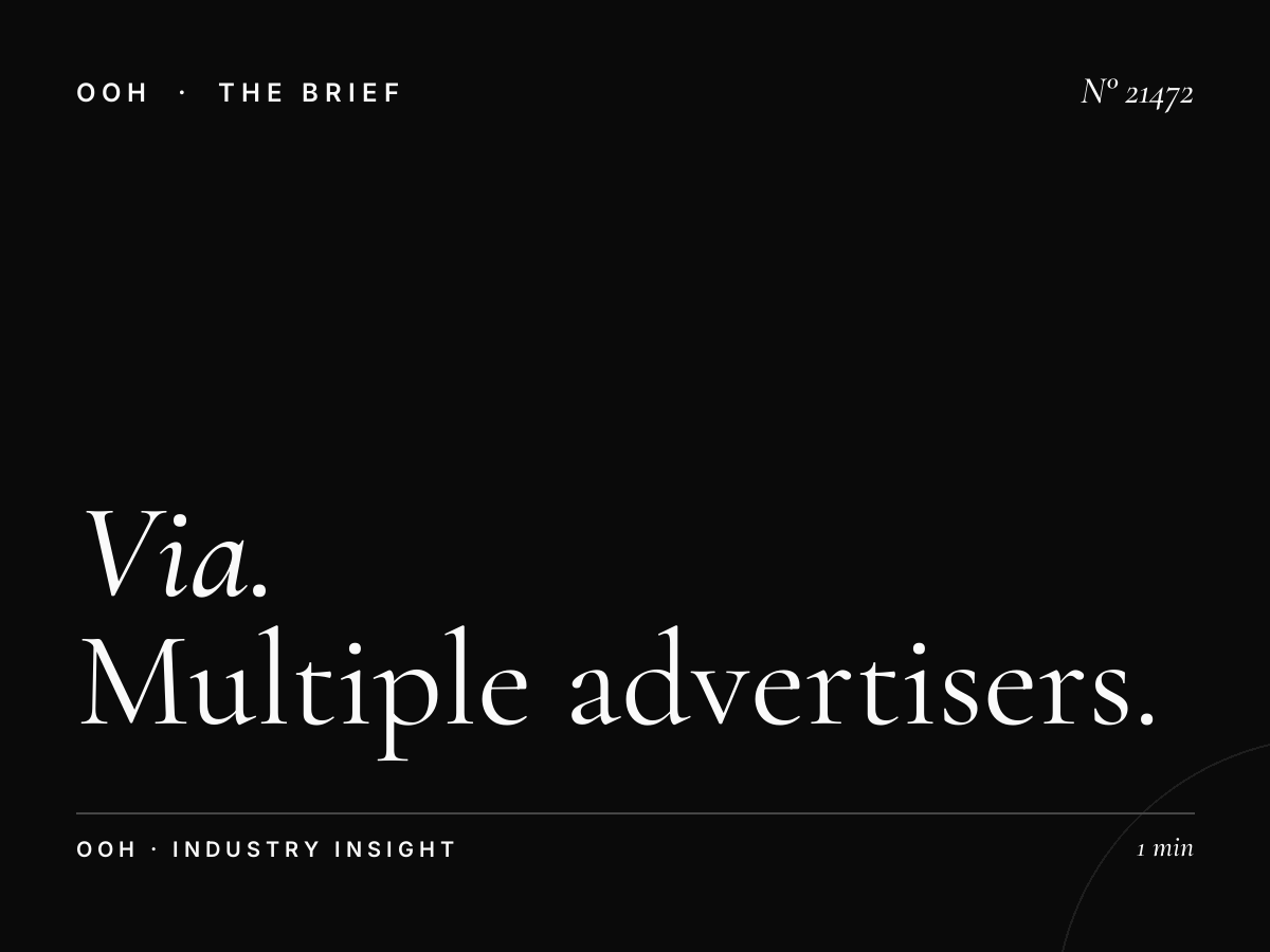 Via Tiburtina LED Wallbanner Rotation: Multiple Advertisers