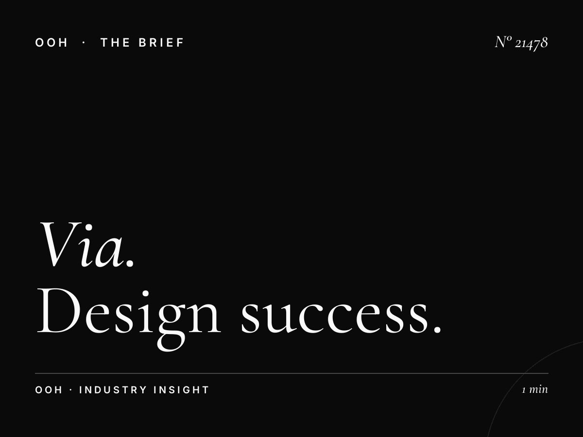 Via Tiburtina LED Wallbanner Creative: Design Success