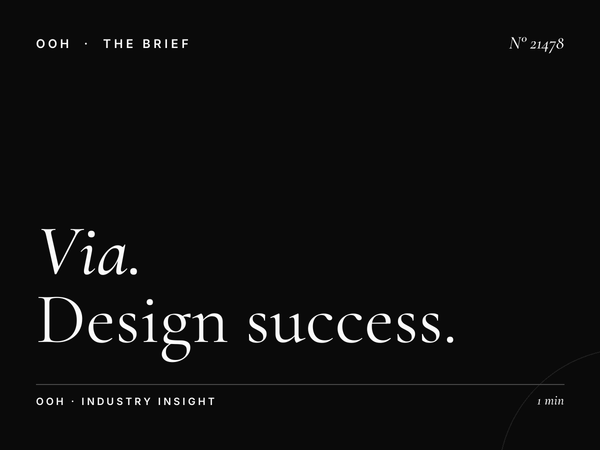 Via Tiburtina LED Wallbanner Creative: Design Success