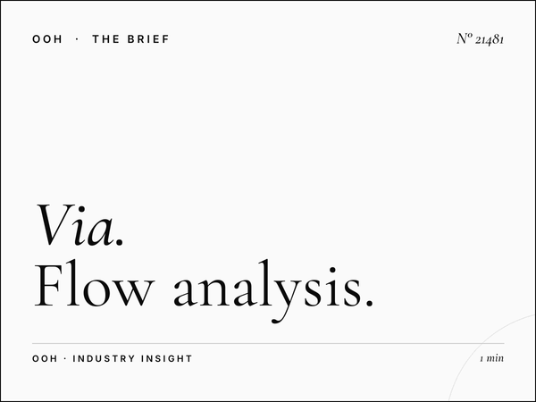 Via Tiburtina LED Wallbanner Traffic: Flow Analysis