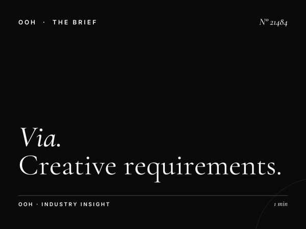 Via Aurelia LED Wallbanner Content: Creative Requirements