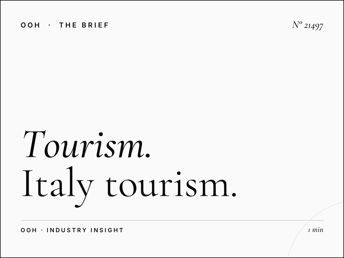 Tourism Via Aurelia LED Wallbanner: Italy Tourism Rome