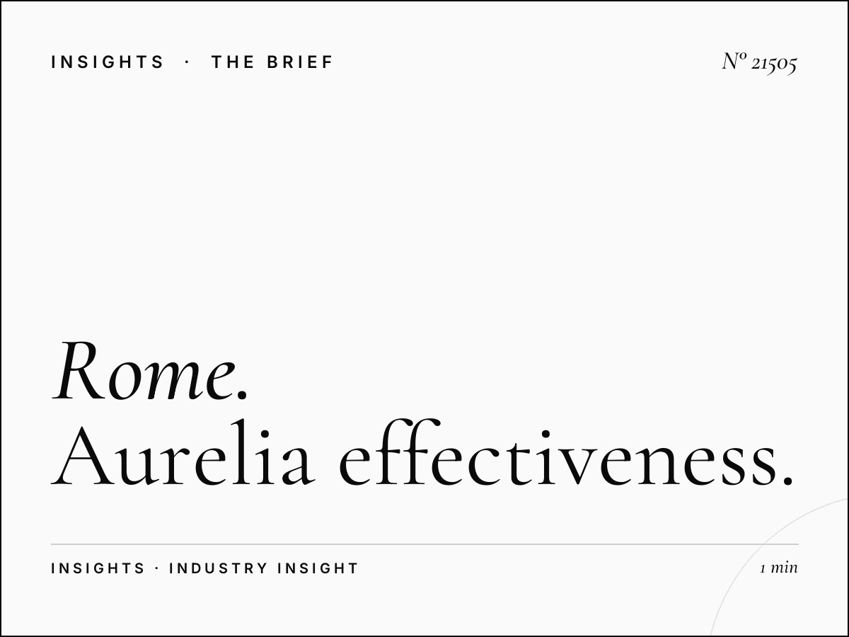Rome West LED Visibility: Aurelia Effectiveness
