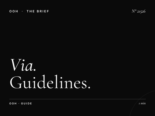 Via Aurelia LED Wallbanner Message Strategy: Guidelines