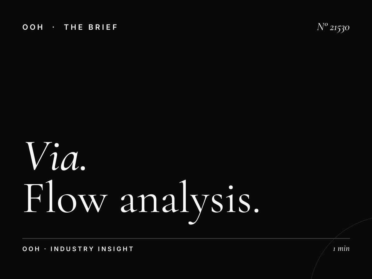 Via Aurelia LED Wallbanner Traffic: Flow Analysis