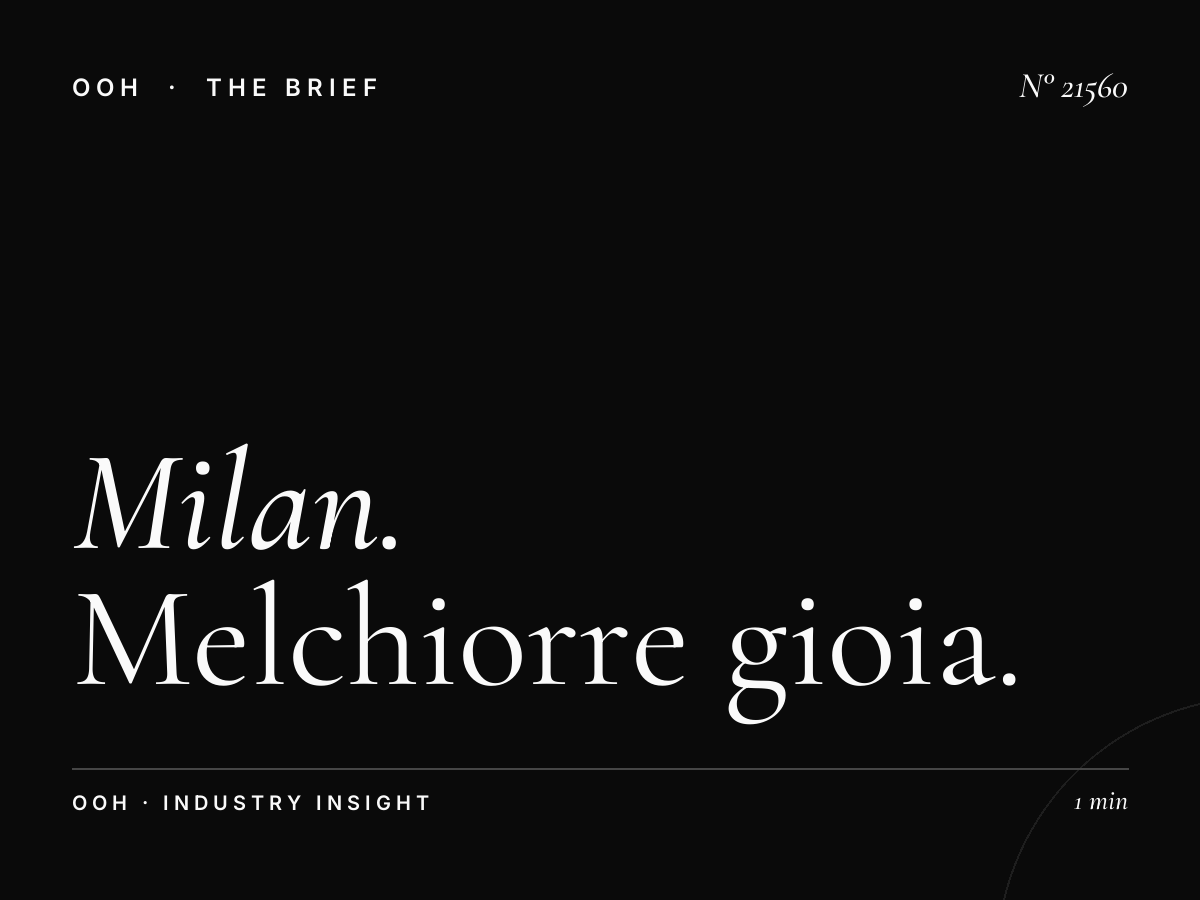 Milan Billboard Visibility: Melchiorre Gioia Effectiveness