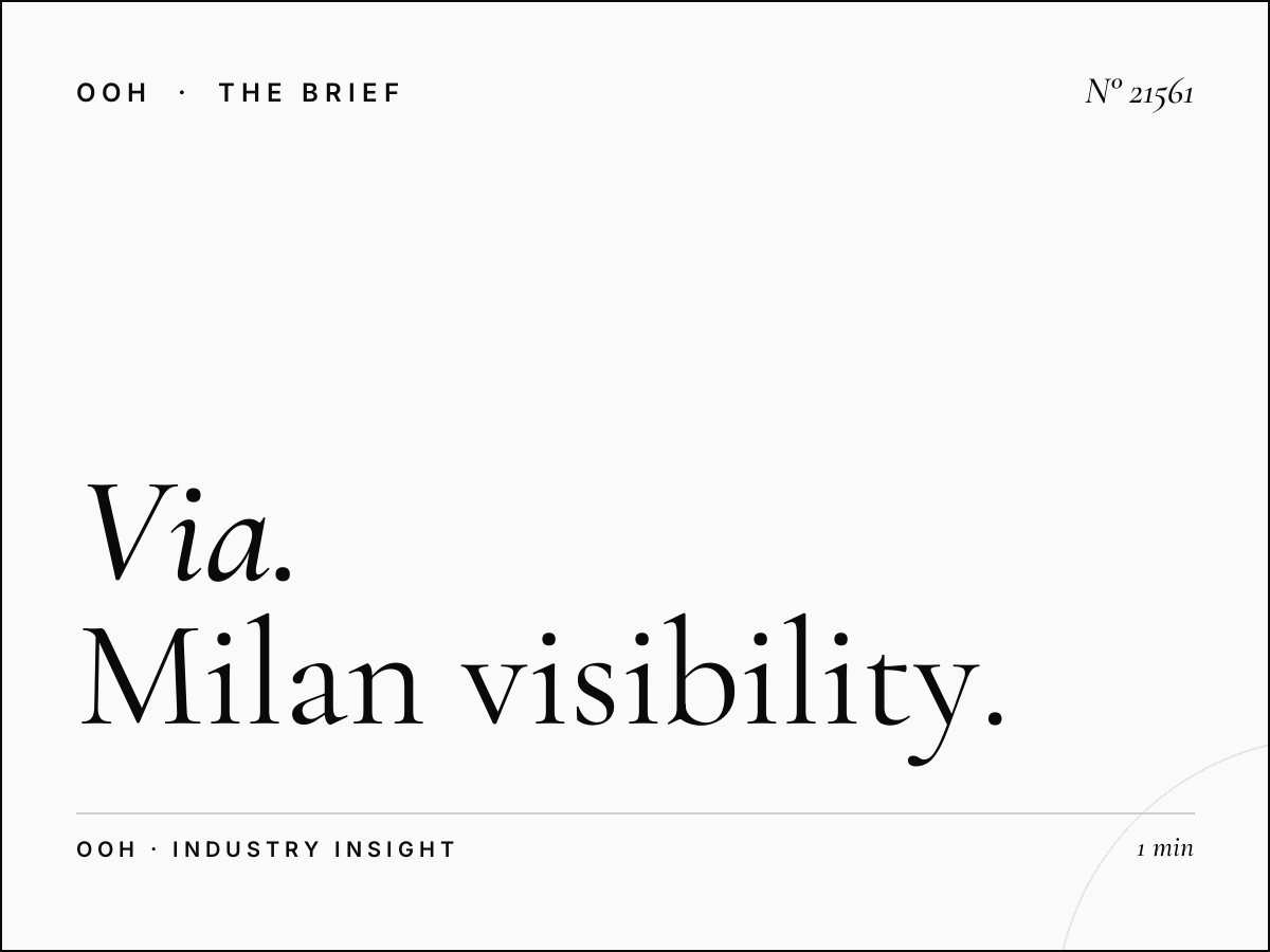 Via Melchiorre Gioia Billboard Impact: Milan Visibility