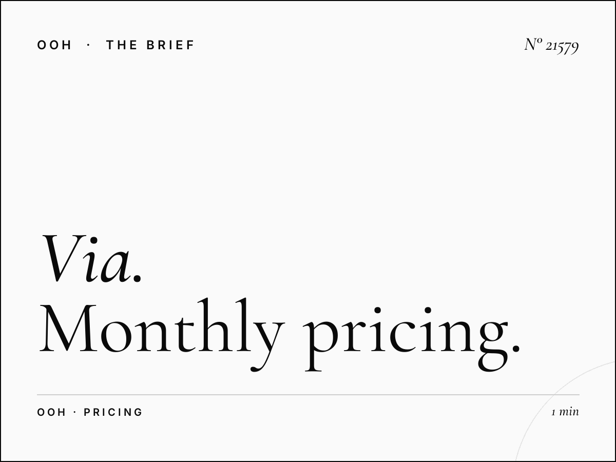 Via Melchiorre Gioia Billboard Rates: Monthly Pricing Milan