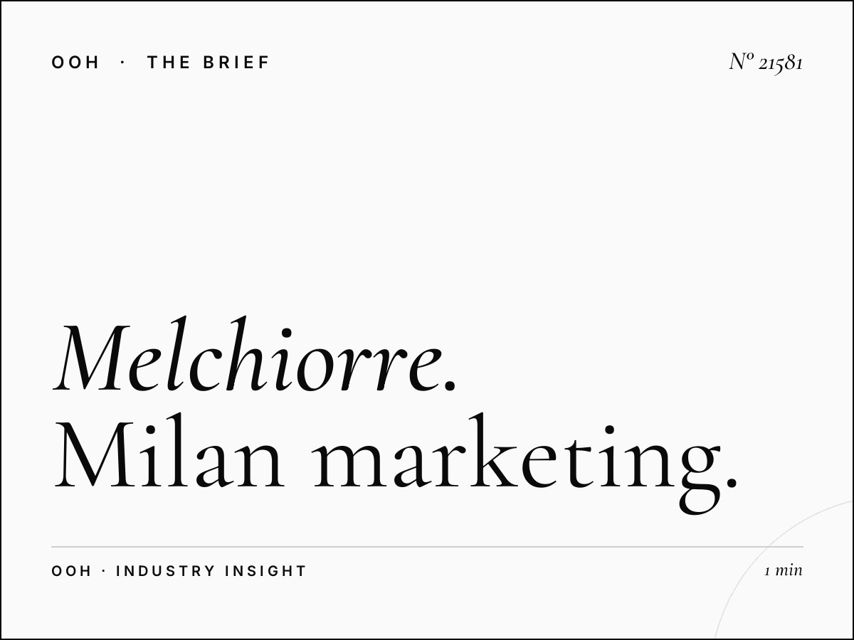 Melchiorre Gioia Static Billboard Italy: Milan Marketing Excellence