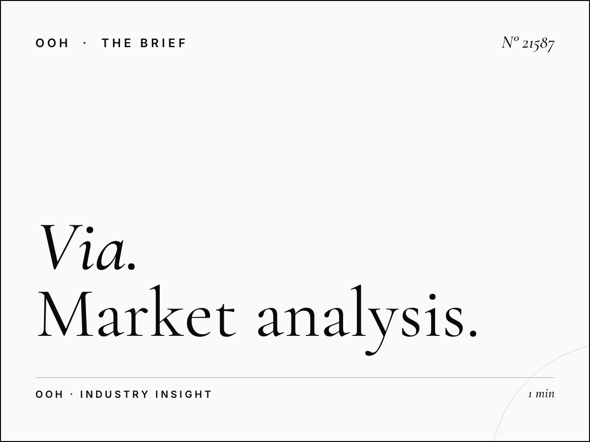 Via Aurelia LED Wallbanner Competition: Market Analysis and Advertising Opportunities