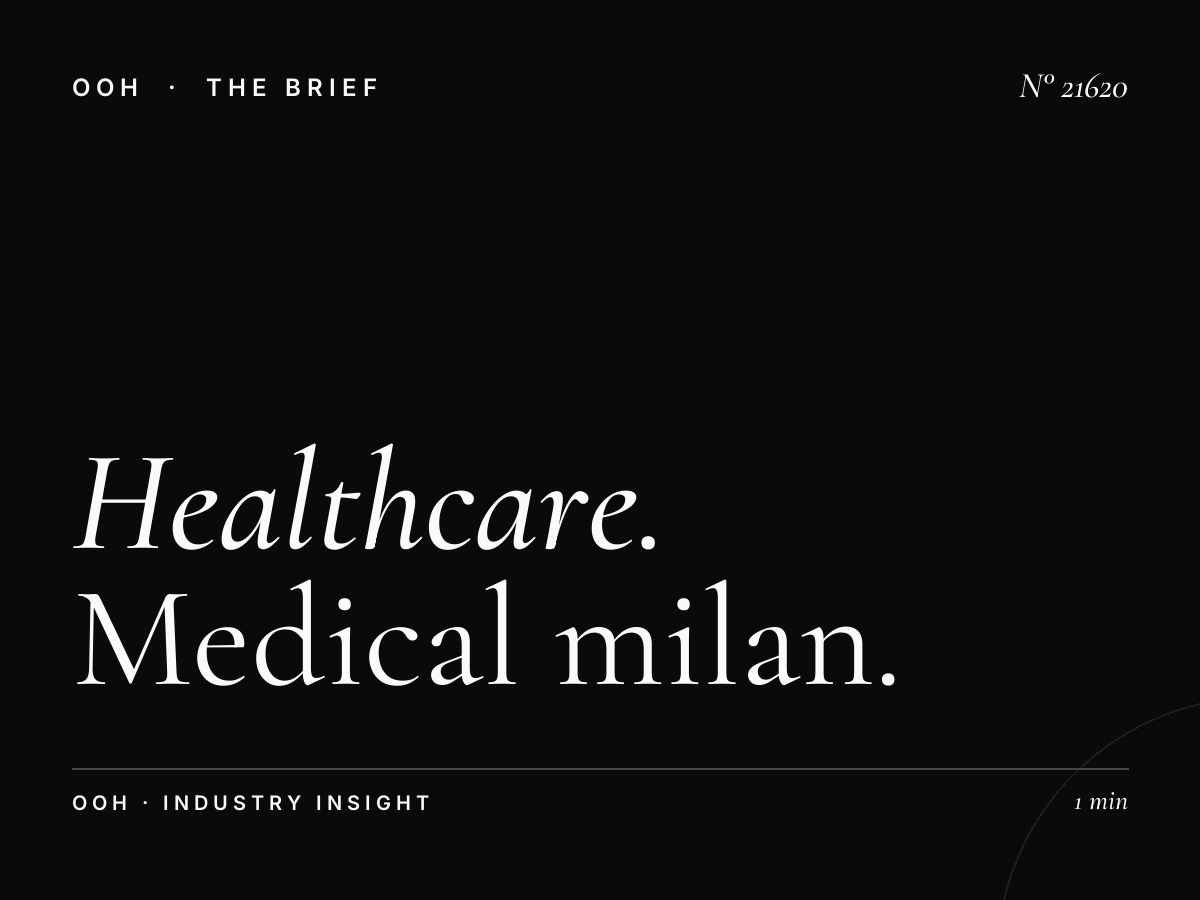 Healthcare Via Melchiorre Gioia Billboard: Medical Milan