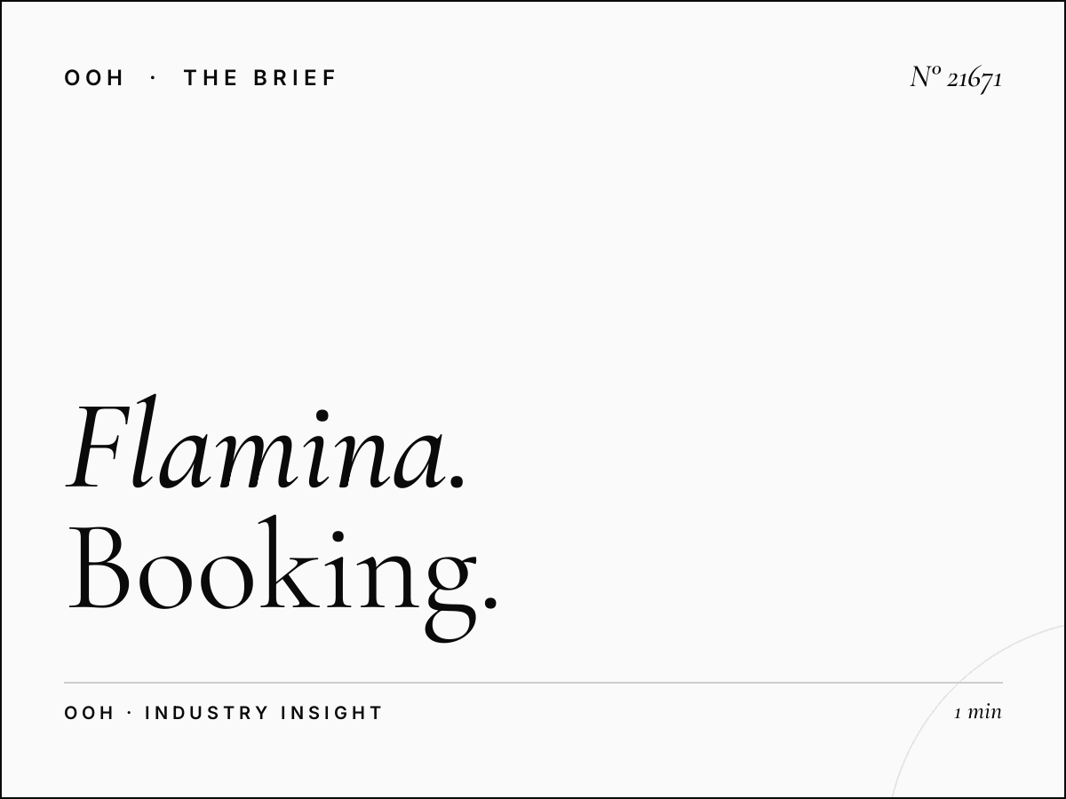 Flamina Belle Arti Static Wallbanner Contracts: Booking