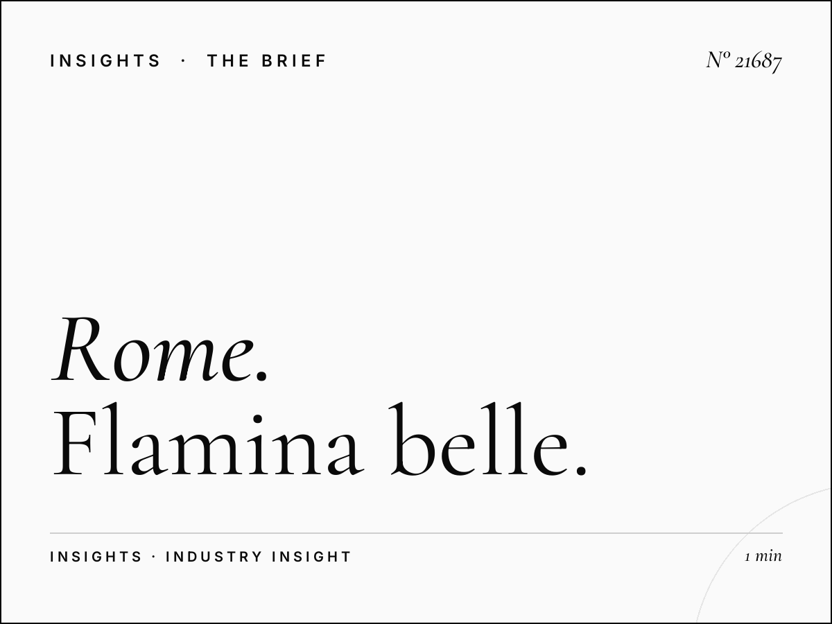 Rome Arts District Visibility: Flamina Belle Arti