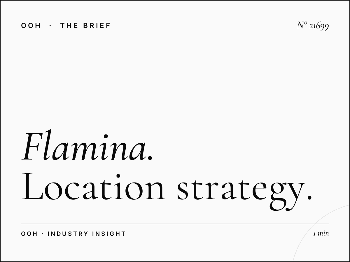 Flamina Belle Arti Static Wallbanner Placement: Location Strategy for Maximum Brand Impact