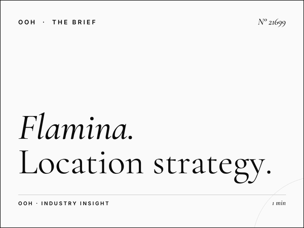 Flamina Belle Arti Static Wallbanner Placement: Location Strategy for Maximum Brand Impact