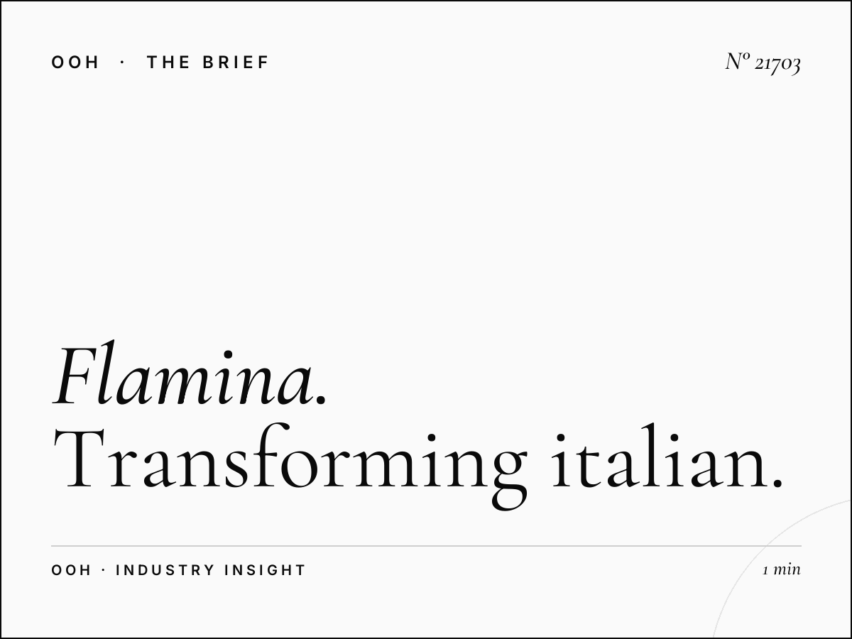 Flamina Belle Arti Static Wallbanner Launch: Transforming Italian Retail Spaces with Premium Point-of-Sale Advertising