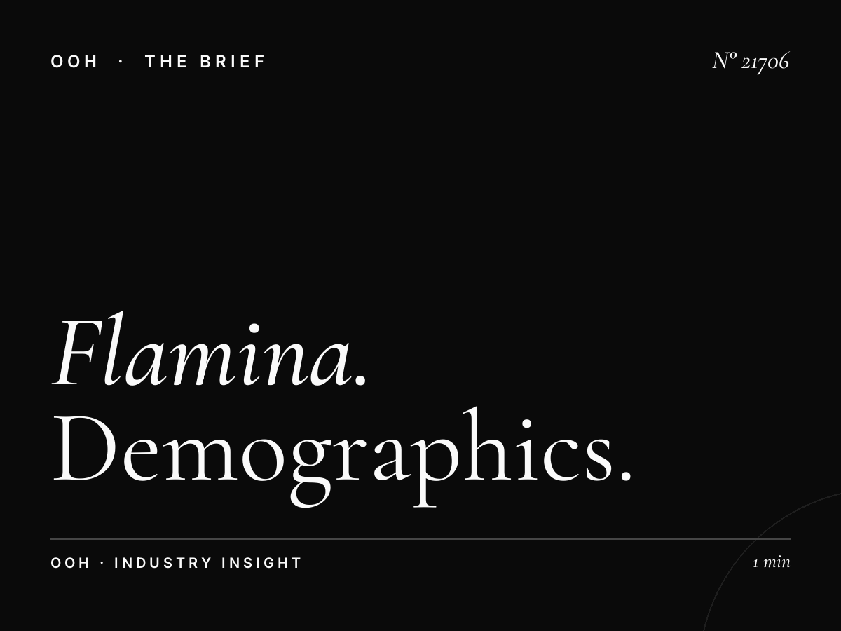 Flamina Belle Arti Static Wallbanner Audience: Demographics
