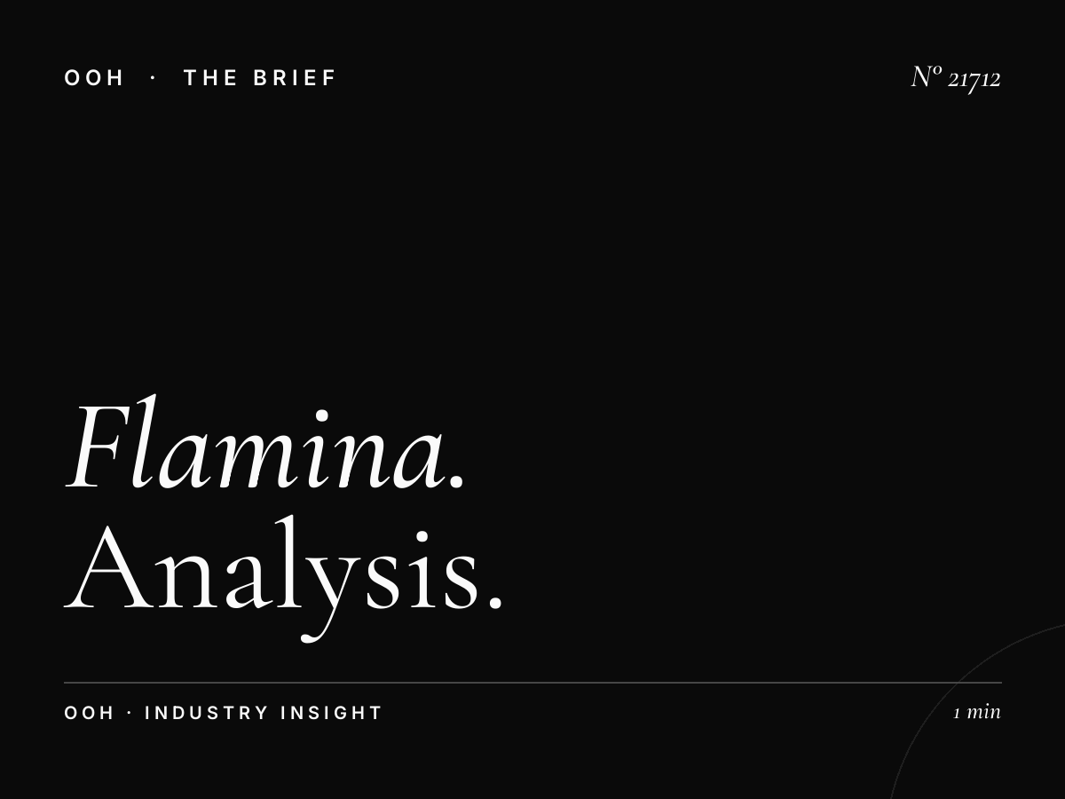 Flamina Belle Arti Static Wallbanner Traffic: Analysis