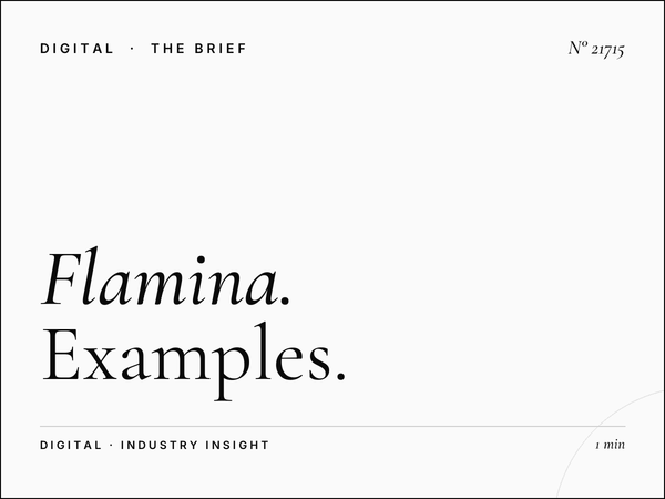 Flamina Belle Arti Static Wallbanner Cases: Examples of How Premium Display Advertising Elevates Brand Visibility
