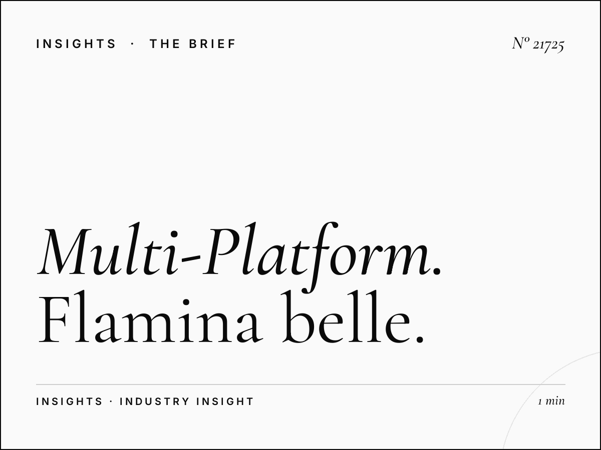 Multi-Platform Rome: Flamina Belle Arti Campaign