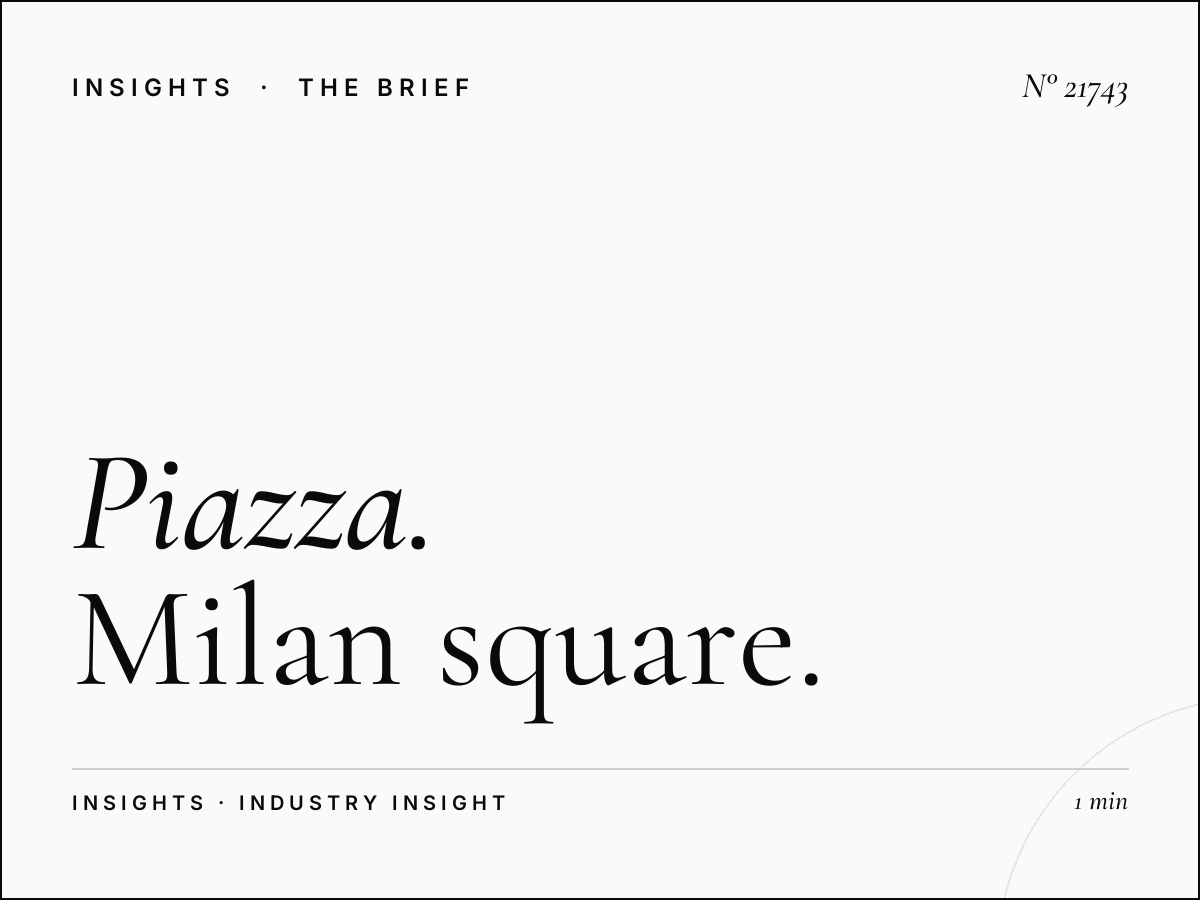 Piazza XXV Aprile Cubes Impact: Milan Square Visibility