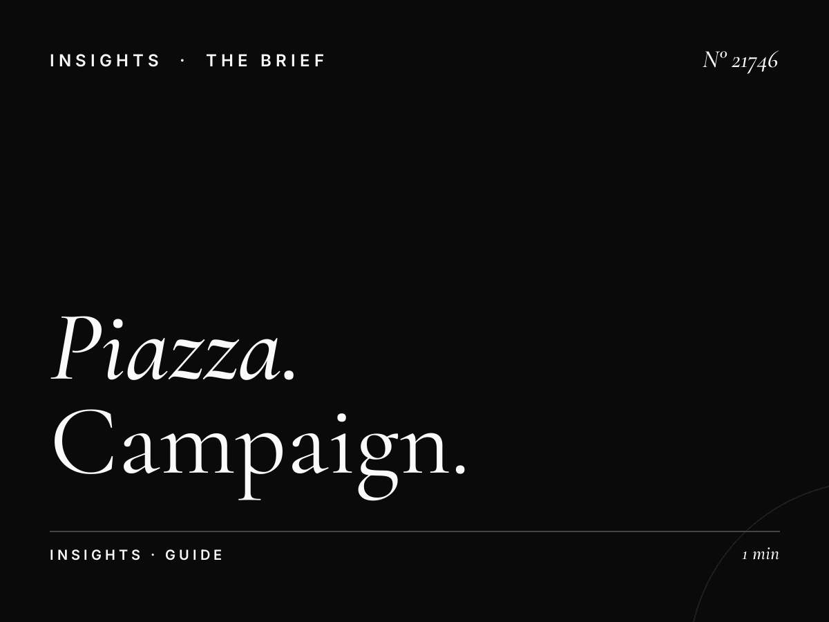 Piazza XXV Aprile Cubes Advertising: Campaign Guide
