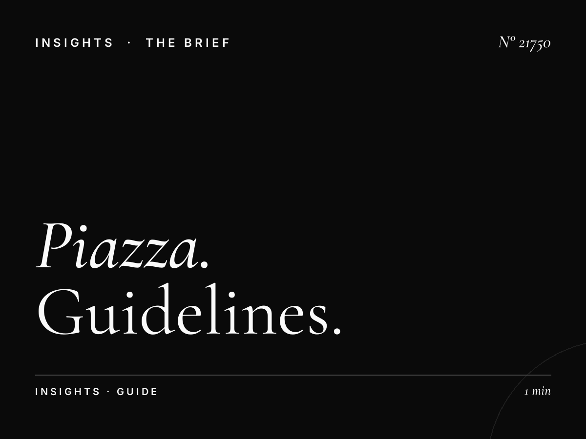 Piazza XXV Aprile Advertising Cubes Design: Guidelines