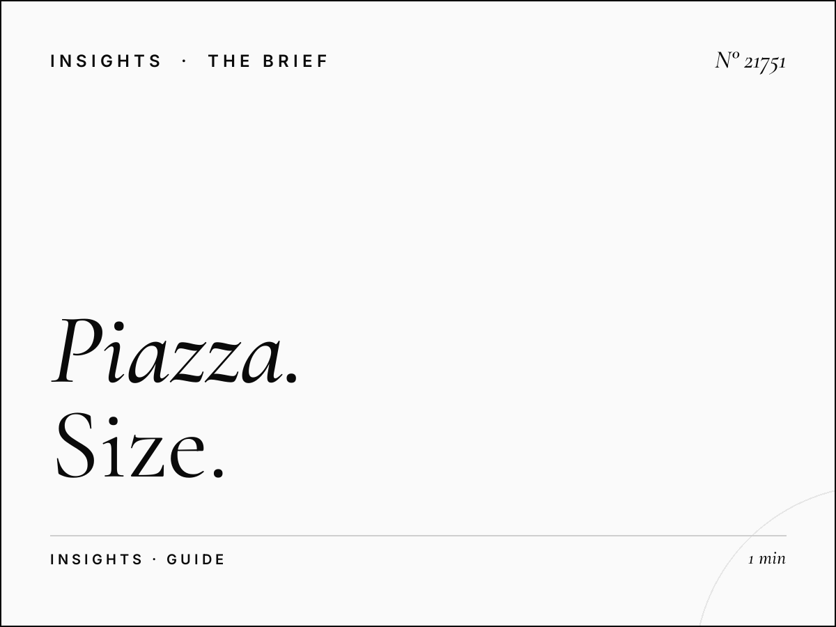 Piazza XXV Aprile Advertising Cubes Format: Size Guide