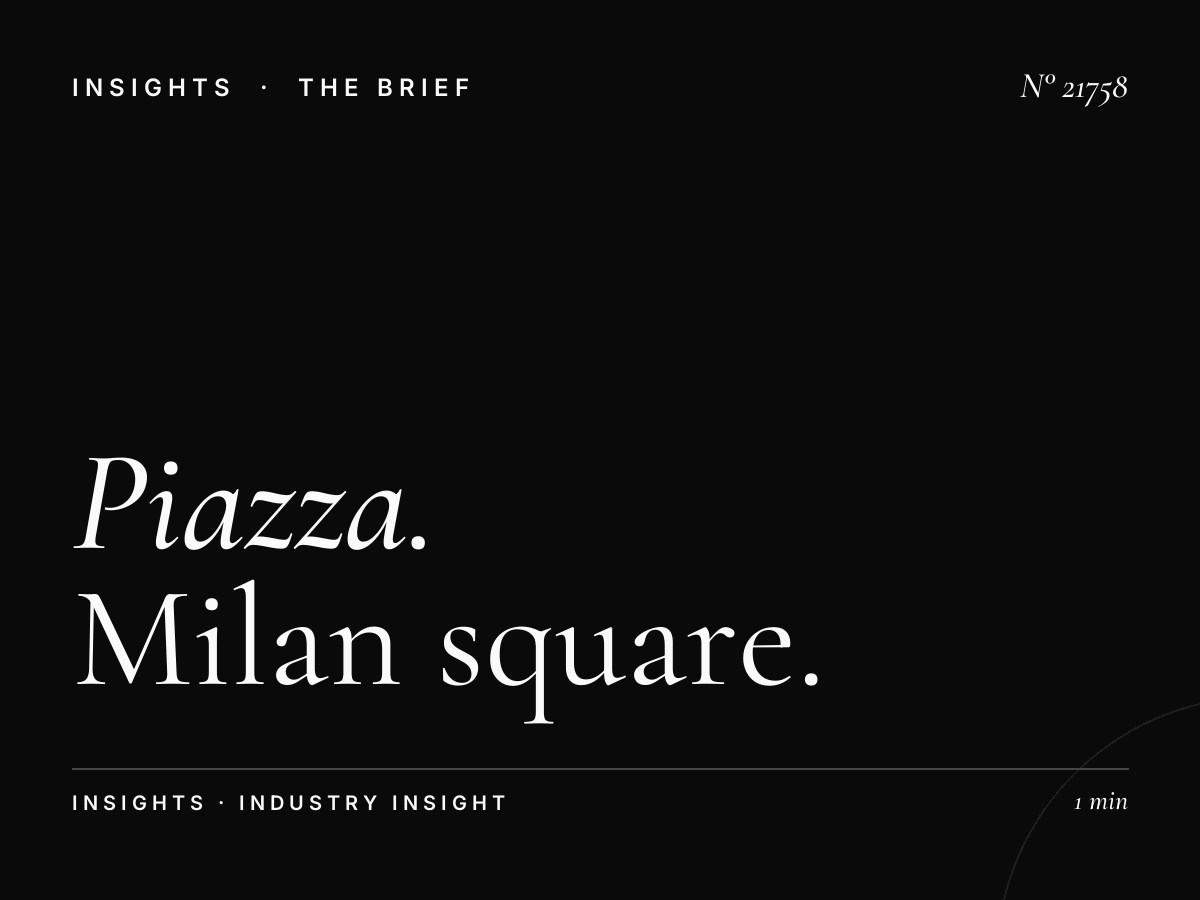Piazza XXV Aprile Cubes Audience: Milan Square Demographics