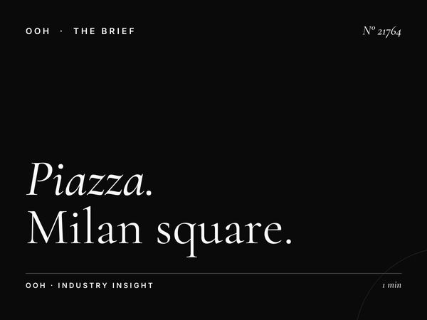 Piazza XXV Aprile Advertising Cubes: Milan Square OOH