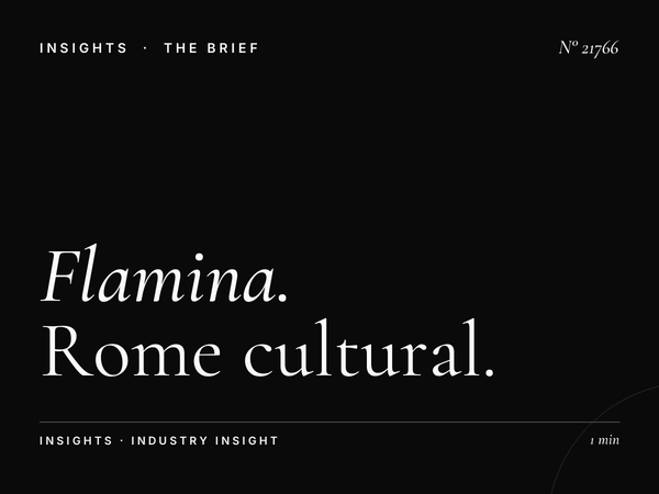 Flamina Belle Arti Arts District: Rome Cultural Targeting