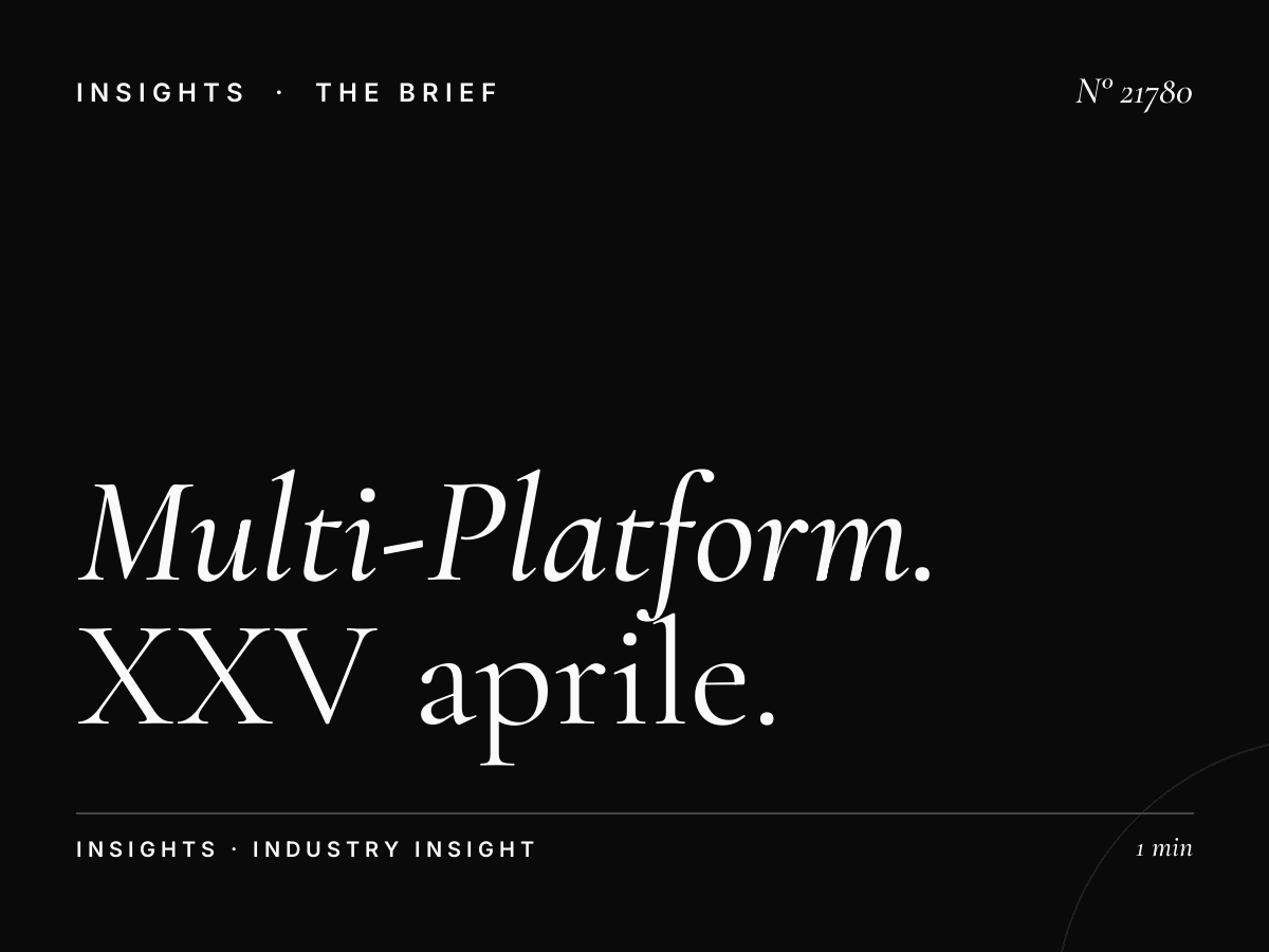 Multi-Platform Milan: XXV Aprile Piazza Campaign