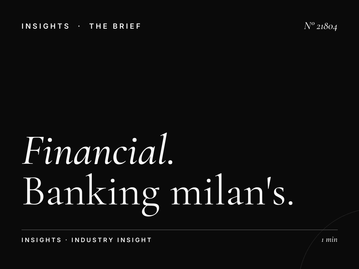 Financial Services Piazza XXV Aprile: Banking Milan's Prime Business District