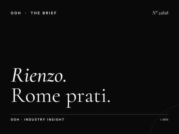Di Rienzo LED Wallbanner Italy: Rome Prati District Marketing