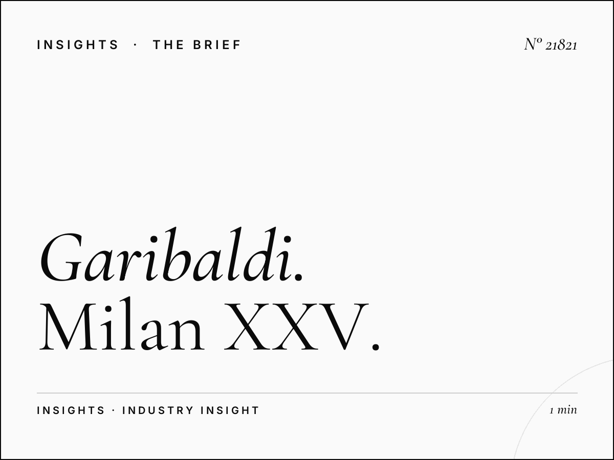 Garibaldi Design District: Milan XXV Aprile Premium Targeting